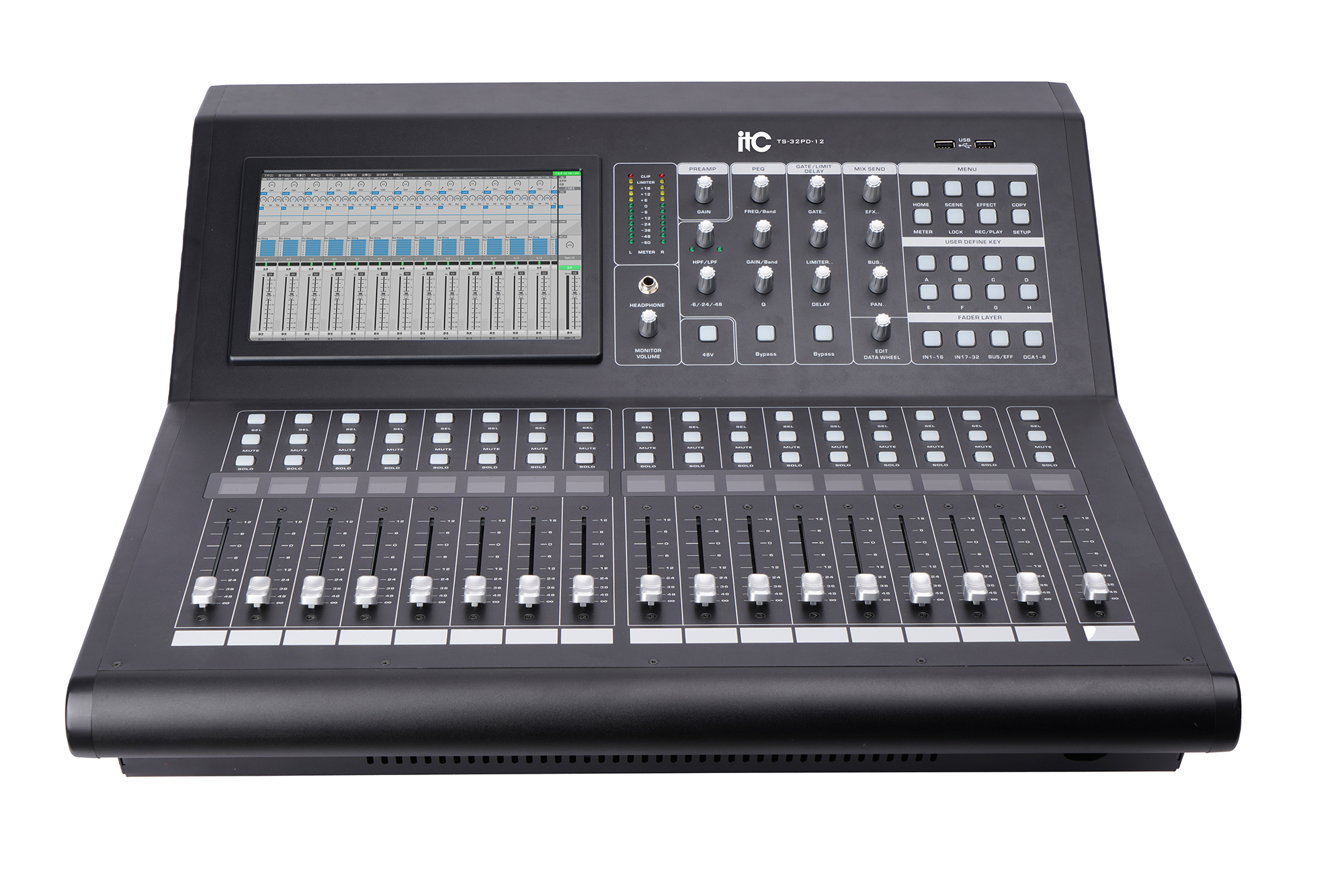 Микшерный пульт ITC TS-32PD-12 цифровой микшер